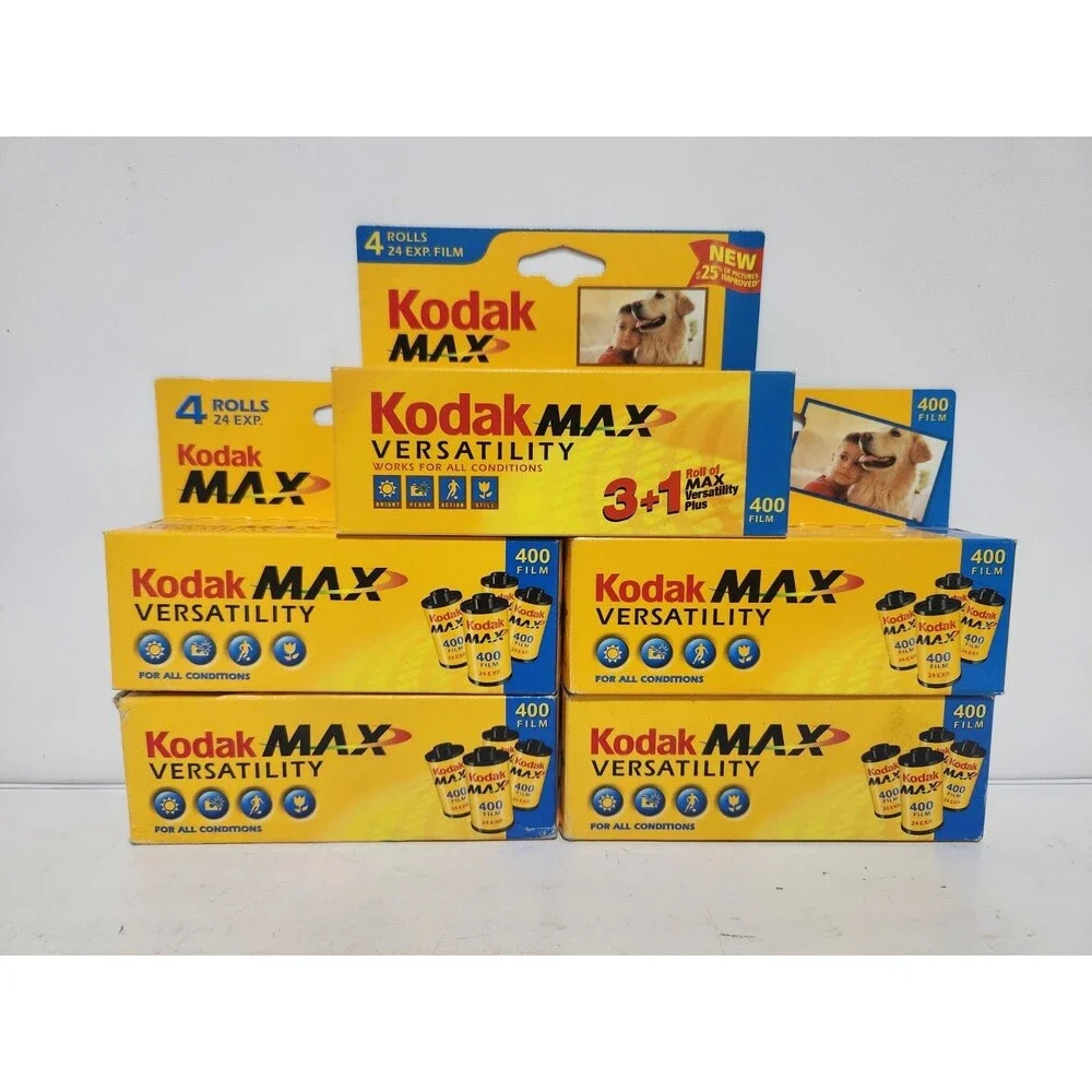 Kodak Max Versatility 400 Film - 5 Boxes of 4 Rolls - 20 Rolls Total
